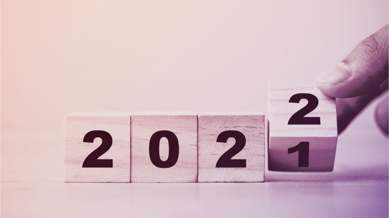 2021 changing to 2022 calendar blocks