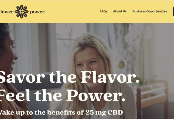 Flower Power Website Homepage